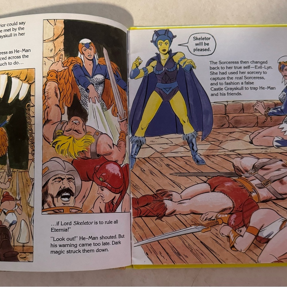 2/$20 Vintage He Man Masters of The Universe Maze Of Doom Golden Book - Picture 6 of 6